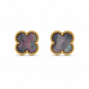 925 Mother of Pearl Clover Studs