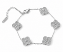 Crystal Clover Bracelet