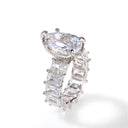 Infinity oval cut ring