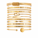 12 Gold Stack Bracelet Bundle