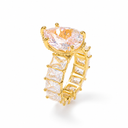 Infinity oval cut ring