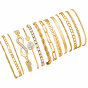 14 Gold Stack Bracelet Bundle