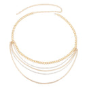 5 Gold Stack Waist Chains Bundle