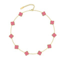 10 Clover Necklace