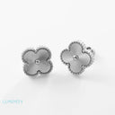 Clover Studs - Silver
