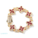 Infinite Clover Bracelets - Gold Pink / 7 INCH / 18CM