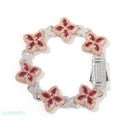 Infinite Clover Bracelets - Rose Gold/White Gold Pink / 7 INCH / 18CM