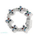 Infinite Clover Bracelets - Silver Multicolour / 7 INCH / 18CM