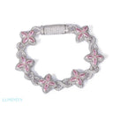 Infinite Clover Chain - Pink / 16 INCH / 40CM