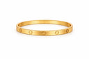 Plain Love Bangle - Gold