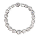 Tear Drop Bracelets Silver