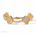 Tennis Clover Bracelets Gold