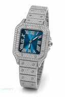 The Sovereign 45MM - White Gold Navy Dial - Chains
