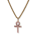 PINK CROSS PENDANT