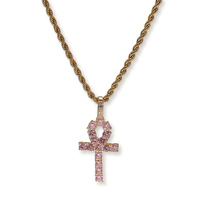 PINK CROSS PENDANT