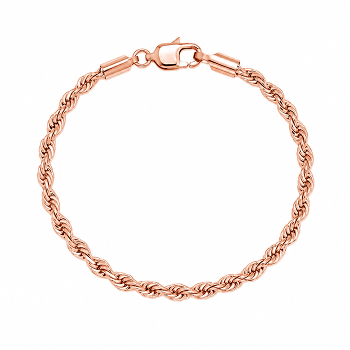 CLEAN ROPE BRACELET - 5MM ROSE GOLD