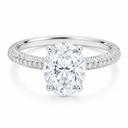 3CT Round Cut Promise Ring