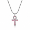 PINK CROSS PENDANT