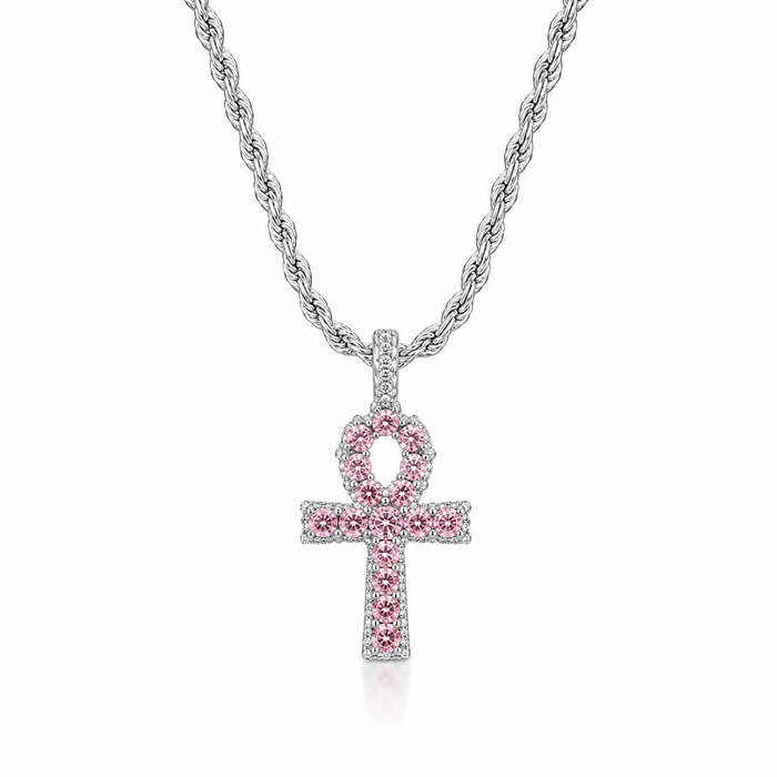 PINK CROSS PENDANT