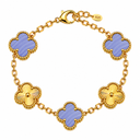 925 Clover Bracelet Two-Tone