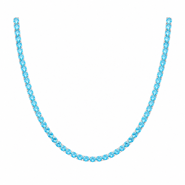 COLOURED TENNIS CHAINS - 4MM