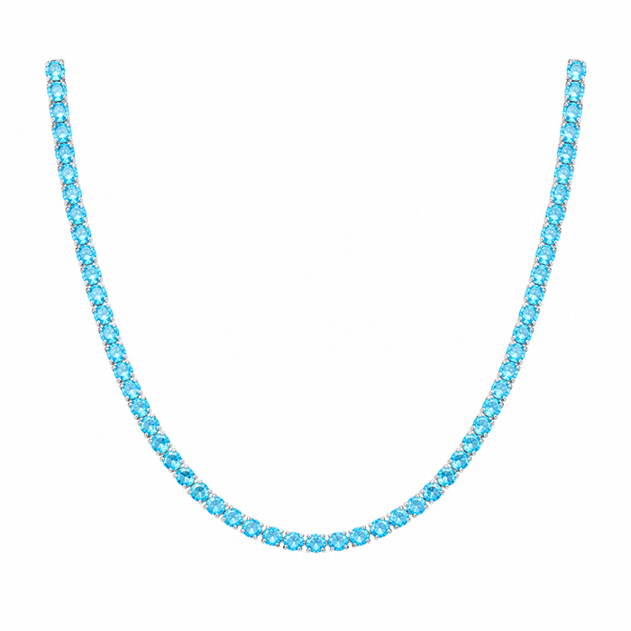 COLOURED TENNIS CHAINS - 4MM
