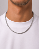 CLEAN ROPE CHAIN - 5MM WHITE GOLD