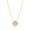 Mother Of Pearl Clover Necklace