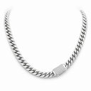 gold iced 8MM cuban chain front view – Luminity London