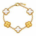 925 Clover Bracelet Two-Tone