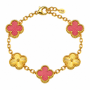 925 Clover Bracelet Two-Tone
