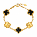 925 Clover Bracelet Two-Tone