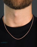 CLEAN ROPE CHAIN - 2MM ROSE GOLD