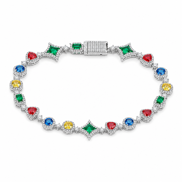 Geometric Diamond Bracelet