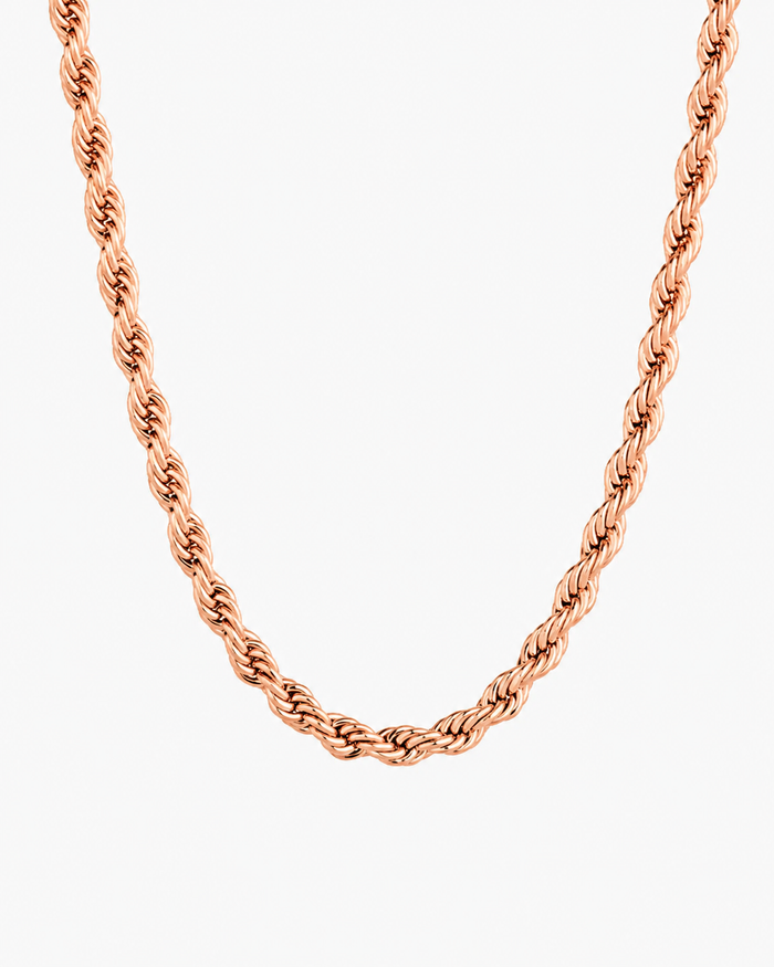 CLEAN ROPE CHAIN - 5MM ROSE GOLD