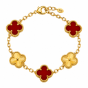 925 Clover Bracelet Two-Tone