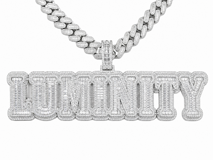 CUSTOM NAME ICED PENDANT