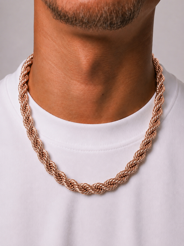 CLEAN ROPE CHAIN - 6MM ROSE GOLD