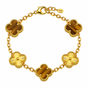 925 Clover Bracelet Two-Tone