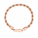 CLEAN ROPE BRACELET - 6MM ROSE GOLD