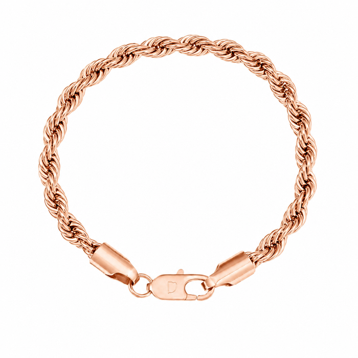 CLEAN ROPE BRACELET - 6MM ROSE GOLD
