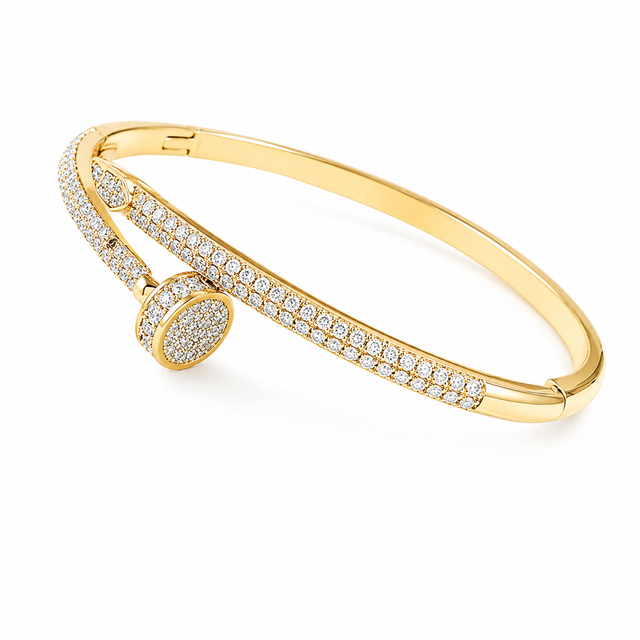 Diamond Love Bangle