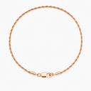 CLEAN ROPE BRACELET - 2MM ROSE GOLD