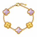 925 Clover Bracelet Two-Tone