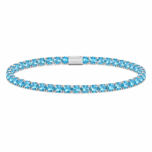 COLOURED TENNIS BRACELETS - 4MM