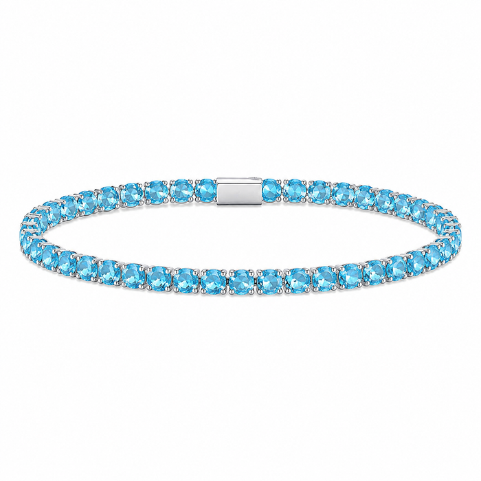 COLOURED TENNIS BRACELETS - 4MM