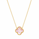 Mother Of Pearl Clover Necklace