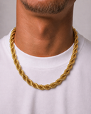 CLEAN ROPE CHAIN - 8MM GOLD