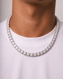 TENNIS CHAIN - 8MM WHITE GOLD