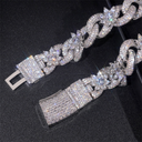 ICED ROSE CUBAN BRACELET 15MM